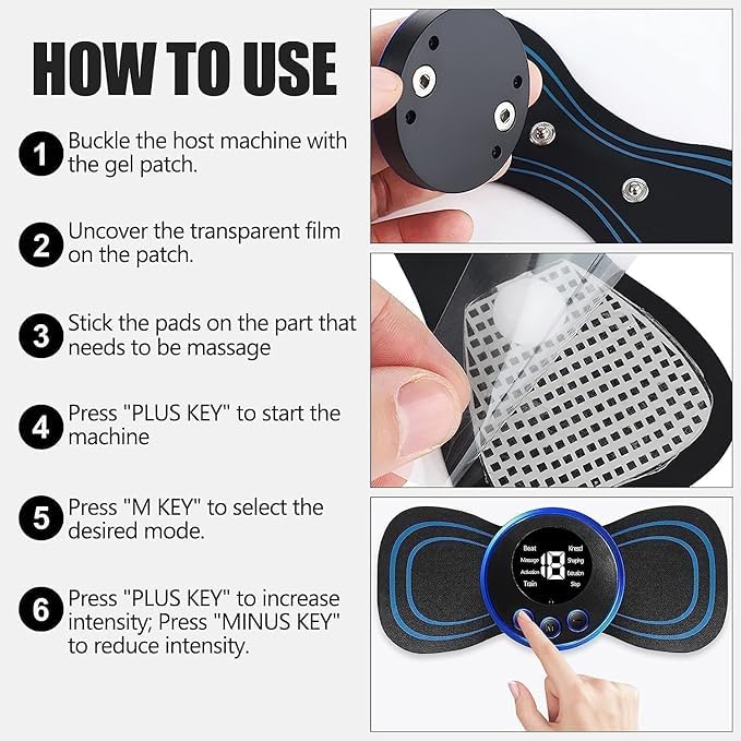 Mini Electric Massager Men and Women(Arms, Shoulder, Legs, Knee etc)
