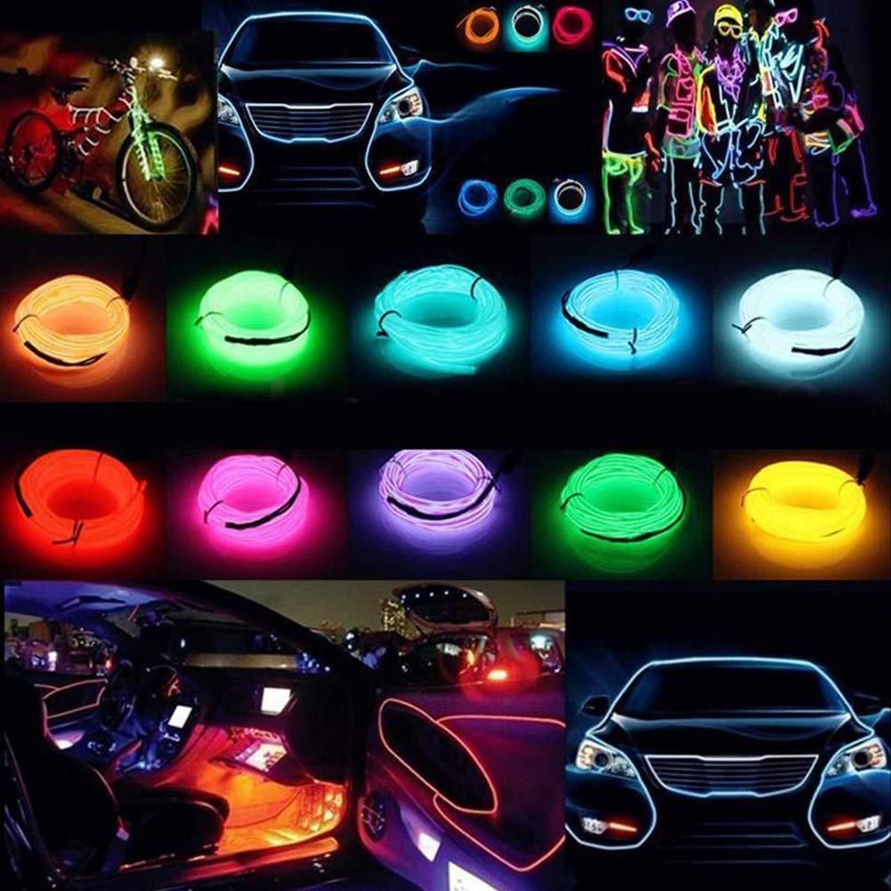 5M Neon Lights 5V with Fuse Protection for Car Interior Decoration