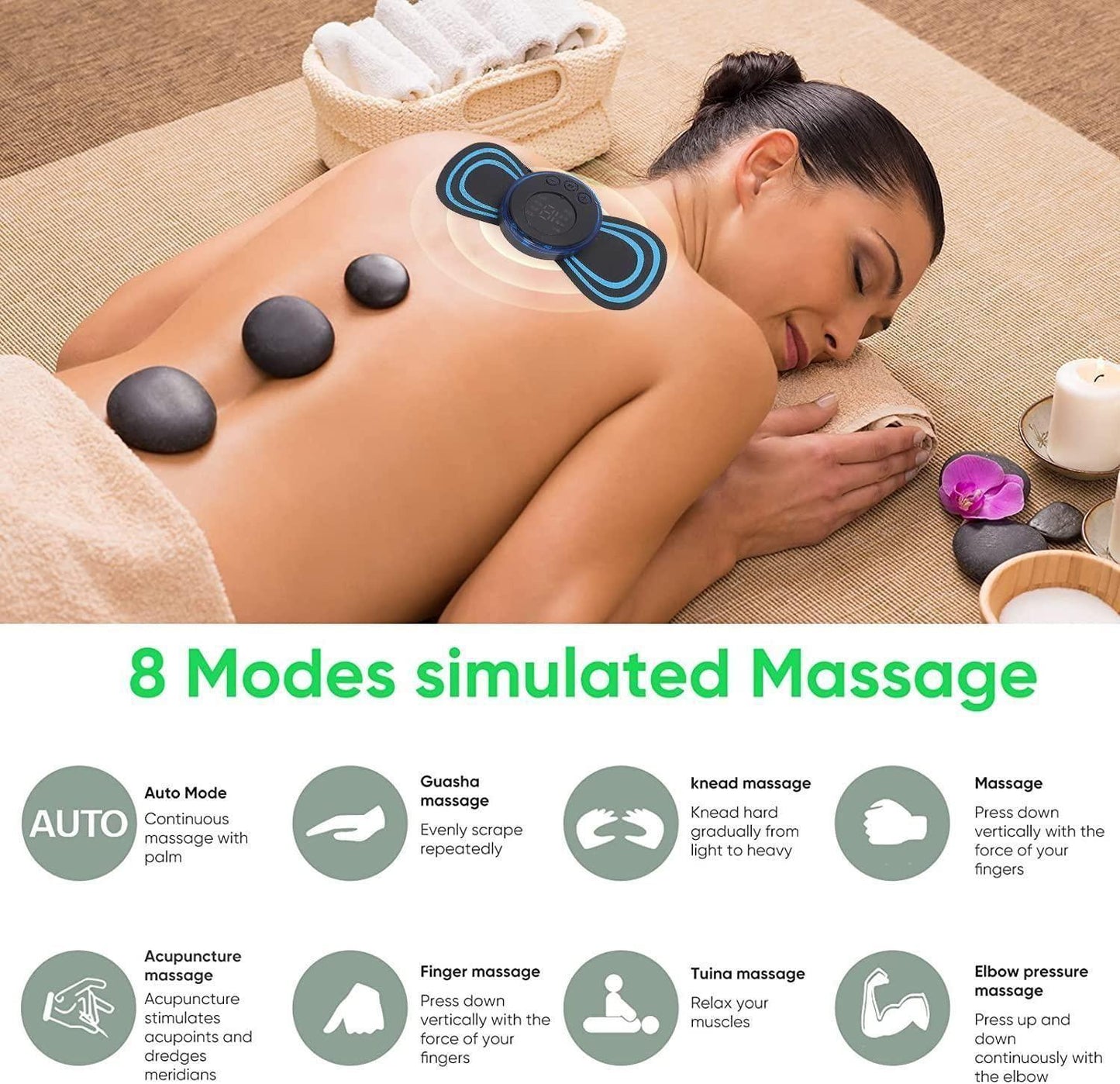Mini Electric Massager Men and Women(Arms, Shoulder, Legs, Knee etc)