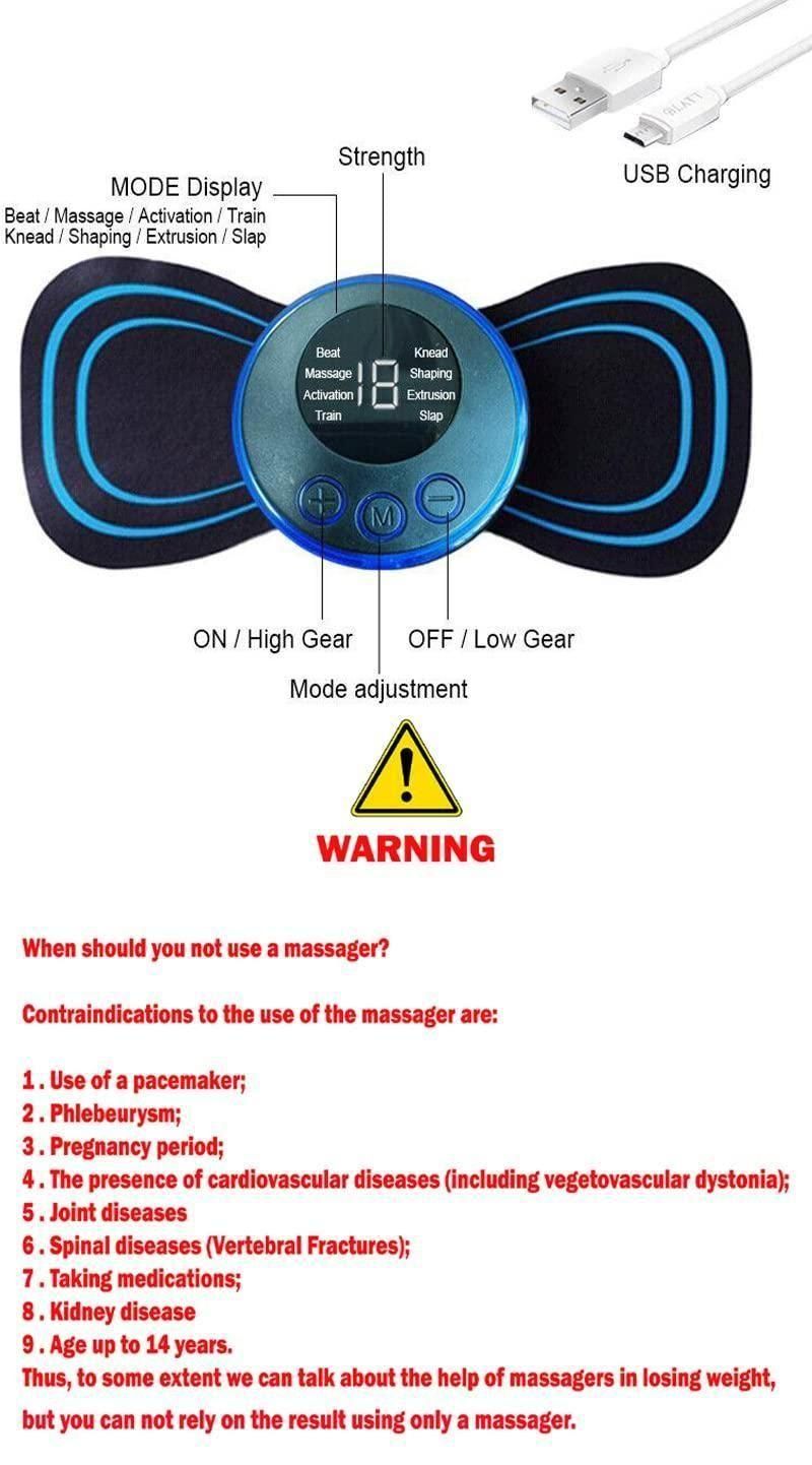 Mini Electric Massager Men and Women(Arms, Shoulder, Legs, Knee etc)