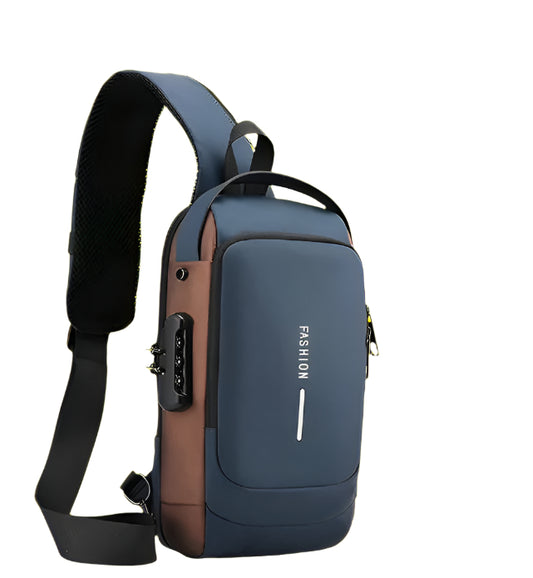 Sling Bag for Men & Women with USB Charging Port